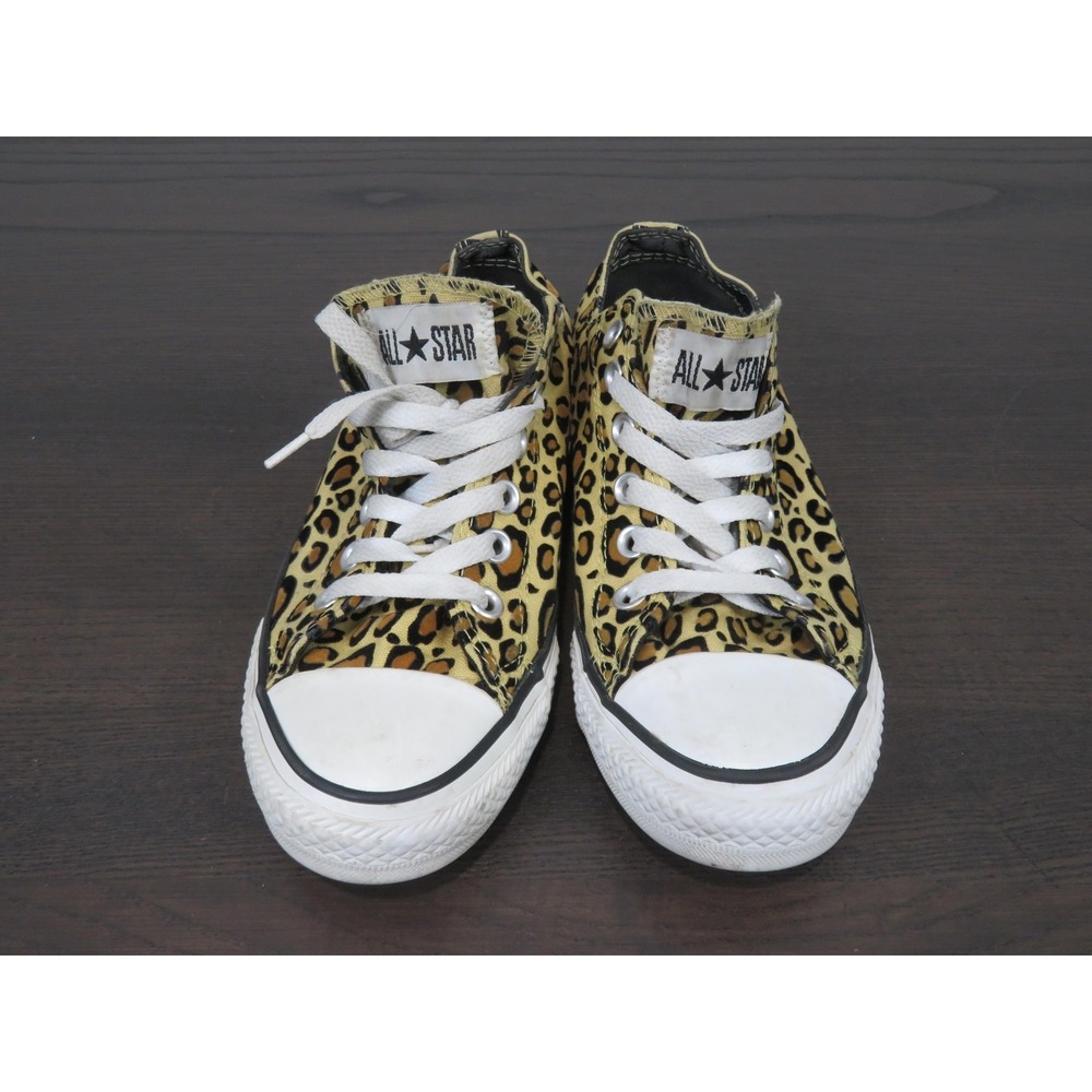 Converse Chuck Taylor All Star Shoes Womens 8 Brown Leopard Sneakers 131850F - Picture 2 of 10